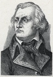 Porträtt av Jean Francois (Jean-Francois) Berruyer (1737-1804) fransk general för franska revolutionen.