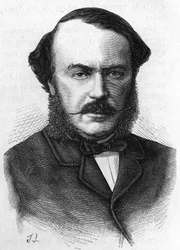 Porträtt av Jean Gilbert Victor Fialin, hertig av Persigny (1808-1872), fransk politiker.