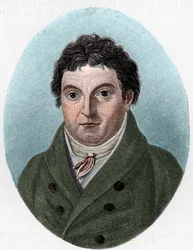 Porträtt av Johann Gottlieb Fichte (1762-1814), tysk filosof