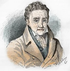 Porträtt av Johann Heinrich Pestalozzi (1746 - 1827), schweizisk pedagog och pedagog.