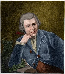 Porträtt av Johann Wilhelm Ludwig Gleim (1719-1803) tysk poet.