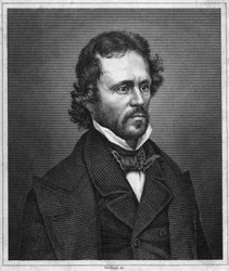 Porträtt av John Charles Fremont. (1813-1890). Amerikansk officer och upptäcktsresande.