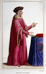 Porträtt av John, hertig av Berri (1340 - 1416).