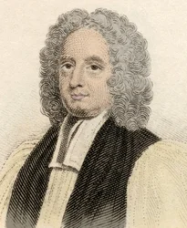 Porträtt av John Potter (ca 1674-1747), engelsk kyrklig och arkaisk Cantorbery. Gravyr av 1800-talet.