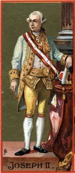 Porträtt av Josef II (1741-1790), ärkehertig av Österrike, kejsare (vald, inte krona) av det heliga riket (1765-1790).