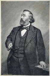 Porträtt av Leon Gambetta