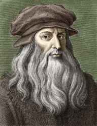 Porträtt av Leonardo da Vinci