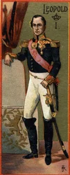 Porträtt av Leopold I 1:a 1:a av Belgien (1790-1865).