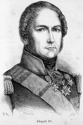 Porträtt av Leopold I av Sachsen Cobourg Gotha (Sachsen-Coburg-Gotha