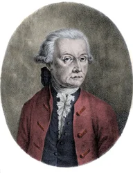 Porträtt av Leopold Mozart (1719-1787), far till Wolfgang Amadeus Mozart (1756-1791).