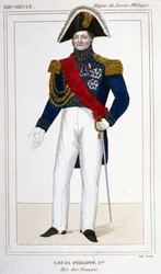 Porträtt av Louis - Philip I (1773 - 1850), kung av fransmännen.