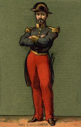 Porträtt av Louis Eugène Cavaignac (1802 - 1857), fransk general och politiker.