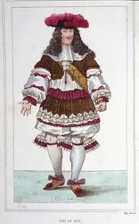 Porträtt av Ludvig XIV (1638 - 1715), kung av Frankrike.