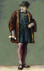 Porträtt av Ludvig XI (1423-1483), kung av Frankrike.