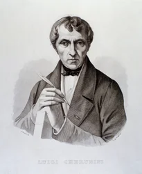 Porträtt av Luigi Cherubini (gravyr)