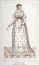 Porträtt av Marie Louise av Habsburg Lorraine. Kejsarinnan av fransmännen (Wien