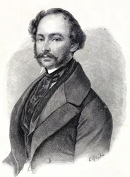 Porträtt av Maximilian II kung av Bayern - Porträtt av Maximilian II Joseph de Baviere (1811 - 1864)