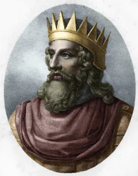 Porträtt av Merovech (v. 448-v. 458).