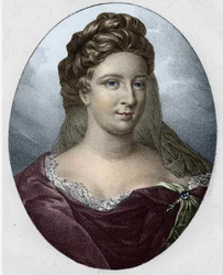 Porträtt av fru Antoinette Deshoulières (1634-1694)