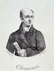 Porträtt av Muzio Clementi (gravyr)