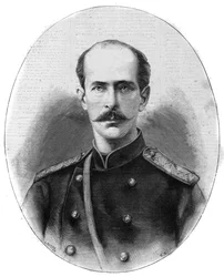 Porträtt av Nicholas Maximilianovich av Leuchtenberg, hertig av Leuchtenberg och prins Romanovsky (1843-1891) - Den lysande dagboken från 1891