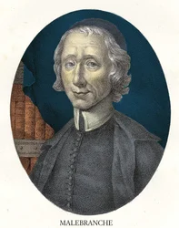 Porträtt av Nicolas Malebranche (1638 - 1715), fransk filosof och teolog.