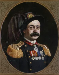 Porträtt av Oreste Baratieri (1841-1901) (olja på duk)