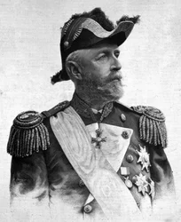 Porträtt av Oscar II (1829-1907), kung av Sverige och Norge.
