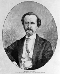 Porträtt av Paolo Giacometti (1816-1882), italiensk författare.