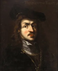 Porträtt av Paracelsus, anonym. Olja på duk