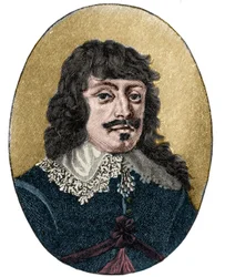Porträtt av den tyska poeten Paul Fleming (1609 1640).