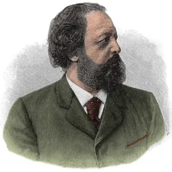 Porträtt av Paul Johann Ludwig von Heyse (1830-1914), tysk författare.