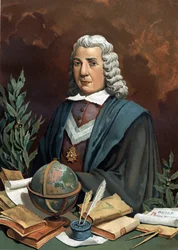 Porträtt av Pedro Rodríguez Campomanes. 1723-1802. från "Science and its Men"" av Louis Figuier. Barcelona 1881