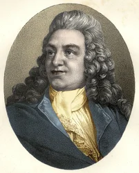 Porträtt av Philippe Nericault Destouches (Tours