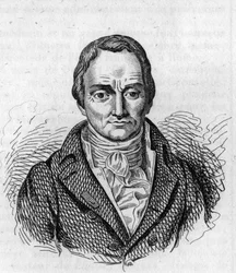 Porträtt av Philippe PINEL (1745 - 1826) fransk läkare.