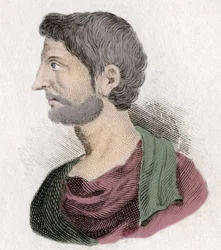 Porträtt av Pompee den store (Gneo Pompeo den store eller Gnaeus Pompeius Magnus