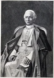 Porträtt av påven Leo XIII (1810-1903)