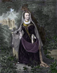 Porträtt av drottning Mary I Stuart