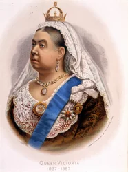 Porträtt av drottning Victoria av England, sent 1800-tal