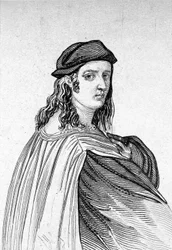 Porträtt av Raphael (Raffaello Sanzio 1483 - 1520), italiensk målare.