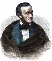 Porträtt av Richard Wagner (1813 - 1883).
