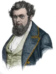 Porträtt av Robert Blum (1807-1848), en tysk politiker, journalist, förläggare och poet - Robert Blum tysk politiker.