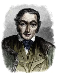 Porträtt av Robert Owen (1771-1858), brittisk filantrop och socialist.
