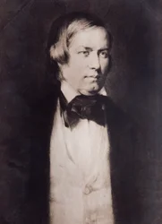 Porträtt av Robert Schumann (gravyr)