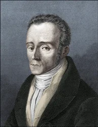 Porträtt av Silvio Pellico, italiensk författare (1789-1854)