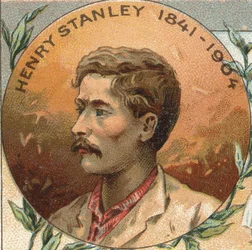 Porträtt av Sir Henry Morton Stanley (1841-1904) engelsk upptäcktsresande.