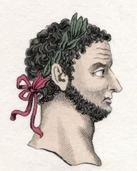 Porträtt av den romerske kejsaren Caracalla (188-217)