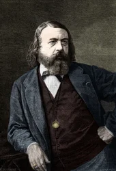 Porträtt av Theophile Gautier (1811-1872), fransk författare.