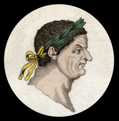 Porträtt av Titus Flavius Vespasianus (Vespasianus, 9-79), romersk kejsare.