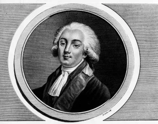 Porträtt av Trophy-Gerard, Earl of Lally, Baron of Tollendal, sedan markis av Lally-Tollendal, mer känd som Gerard de Lally Tollendal (1751-1830), deputerad i Genreralstaterna 1789. Gravyr i "" Komplett samling av historiska målningar av